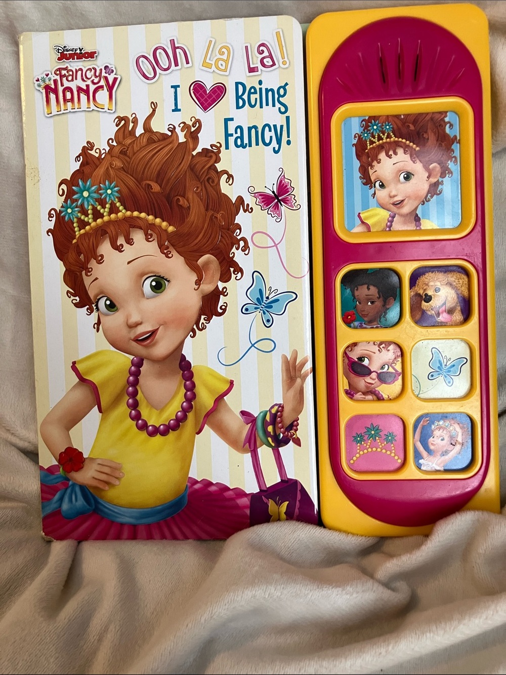 Fancy Nancy Sound Book for Kids - Pink & Yellow